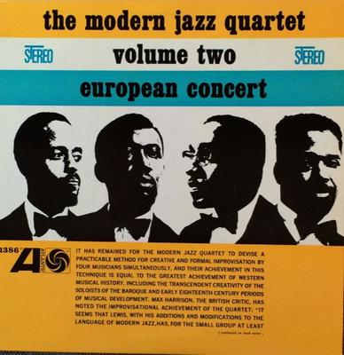 LP Record MODERN JAZZ QUARTET - European Concert Volume Two SD1386 ATLANTIC 1961 US Jazz Used