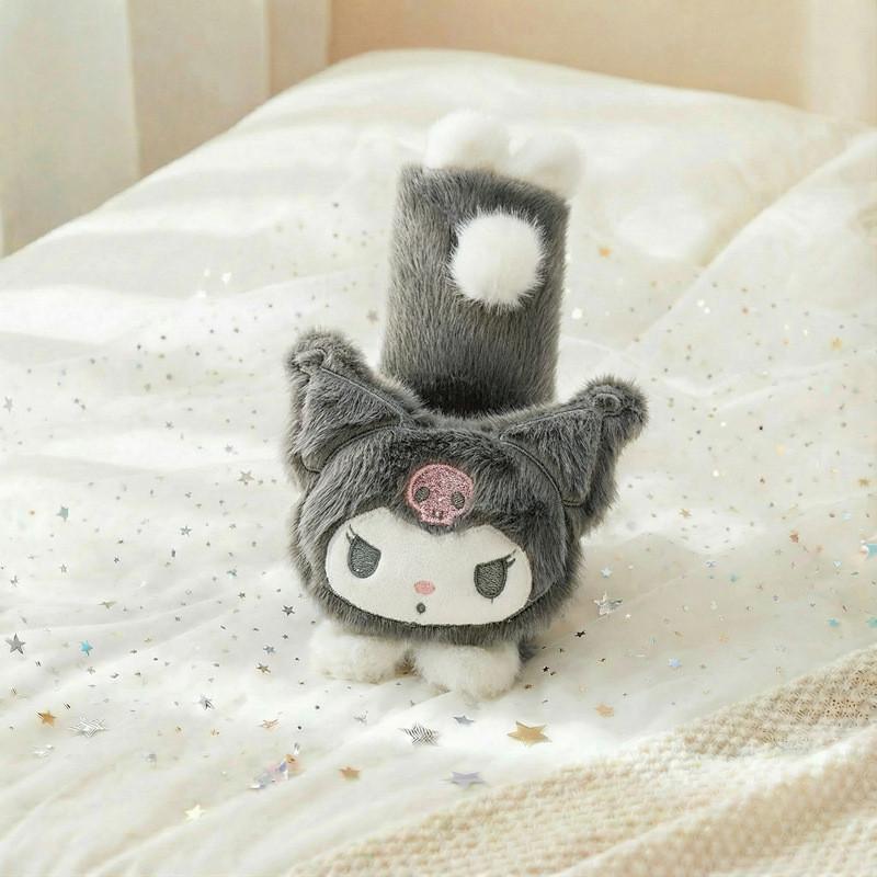 Hello Kitty Car Seat Set Plush Pillow Blanket Seatbelt Shoulder Strap For Kids