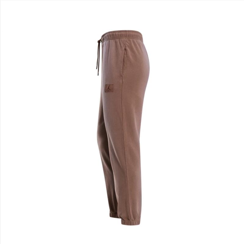 Jordan Comfortable Mid-Rise Drawstring Knit Sports Pants Men Bottoms Light-Brown FV7254-223