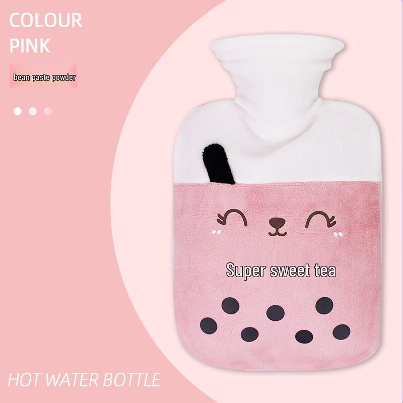 Fumede PVC Hot Water Bottle & Plush Hand Warmer