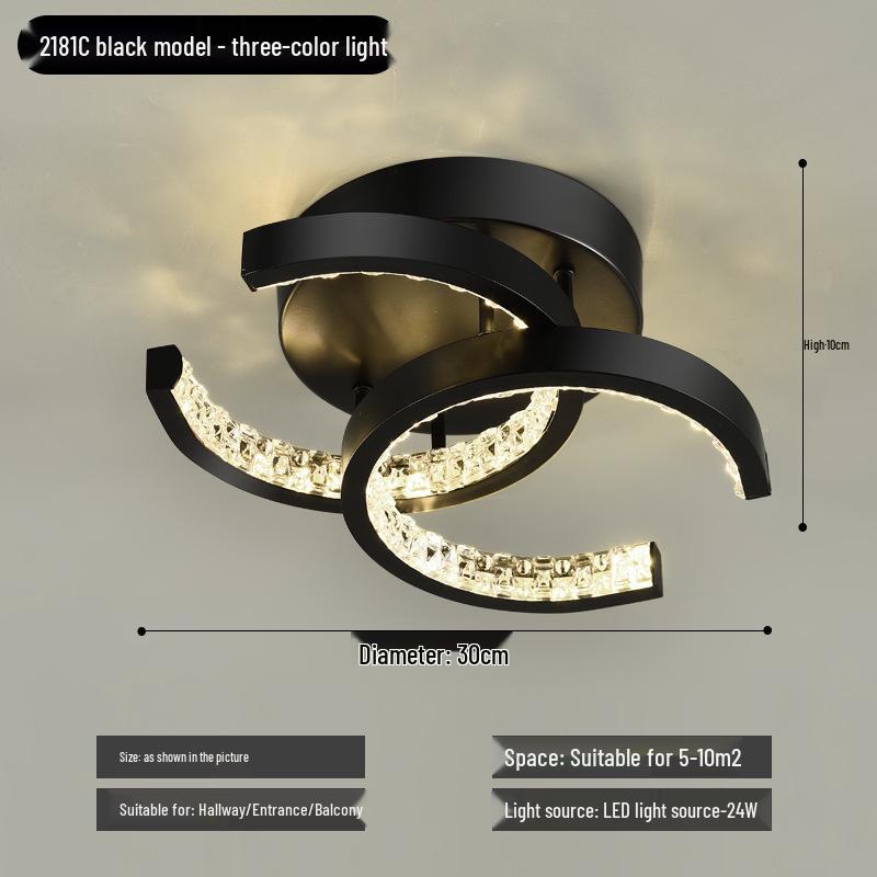 Modern Minimalist Ceiling Light for Living Room, Bedroom, Hallway, or Balcony