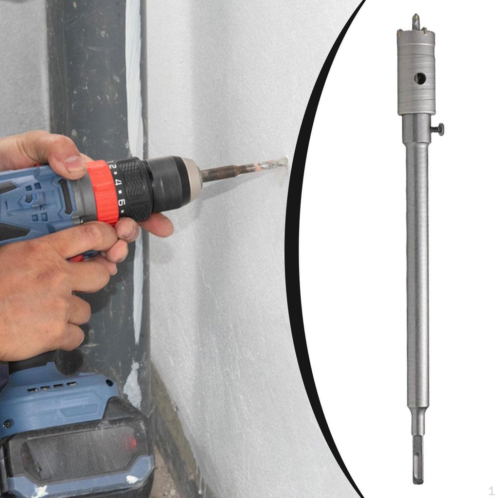 Concrete Hole Opener Efficient Chip Removal Professional, Wall Drill Tool for Masonry Stone