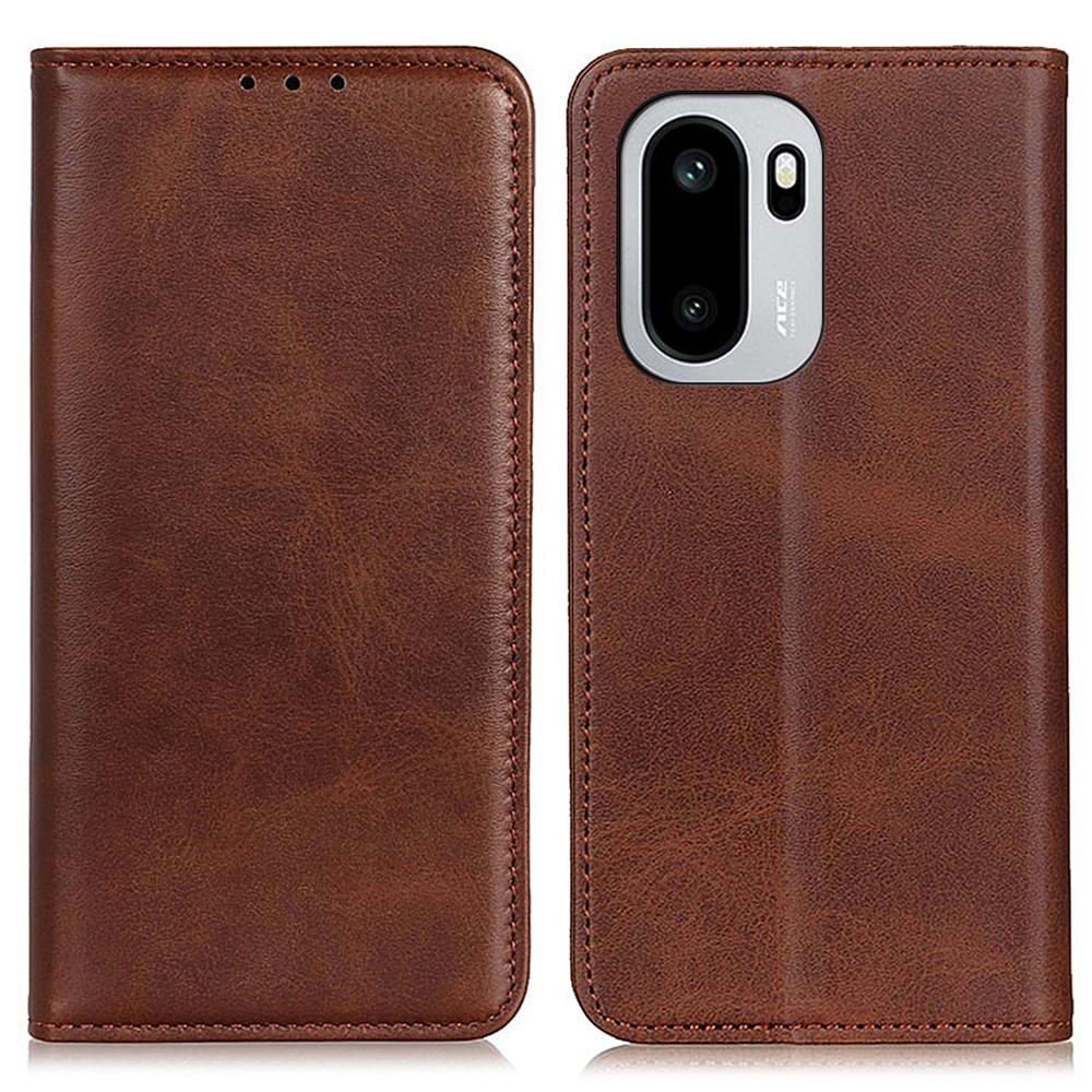 For OnePlus 15R 5G/Ace 6T 5G/Ace 6 5G Case Cowhide Texture Split Leather Flip Wallet Phone Cover