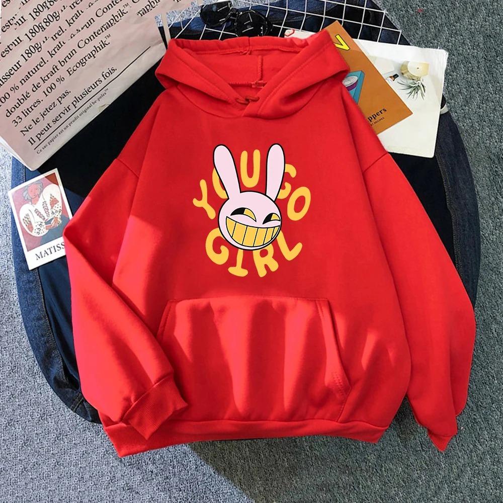 YOU GO GIRL Digital Circus Jax Hoodie Fashion Women Harajuku Funny Cute Rabbit Hoodie Cartoon Vintage Pullover Sweatshirt