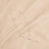 S925 Sterling Silver Starry Pearl Shell Pearl Necklace Versatile Niche Sense Stylish Pendant Sweater Chain