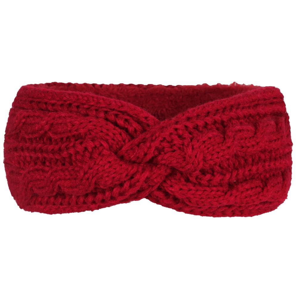 Fleece Lining Winter Headbands Wide Edge Hair Band Fashion Knitted Headbands  Hair Accessories
