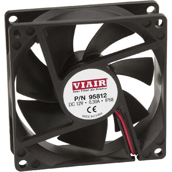 VIAIR 95812 Black IP68 Rated 12V Cooling Fan