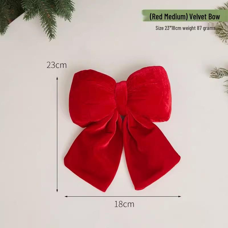 Festive Wine Red Velvet Pendant for New Year & Spring Festival Decorations