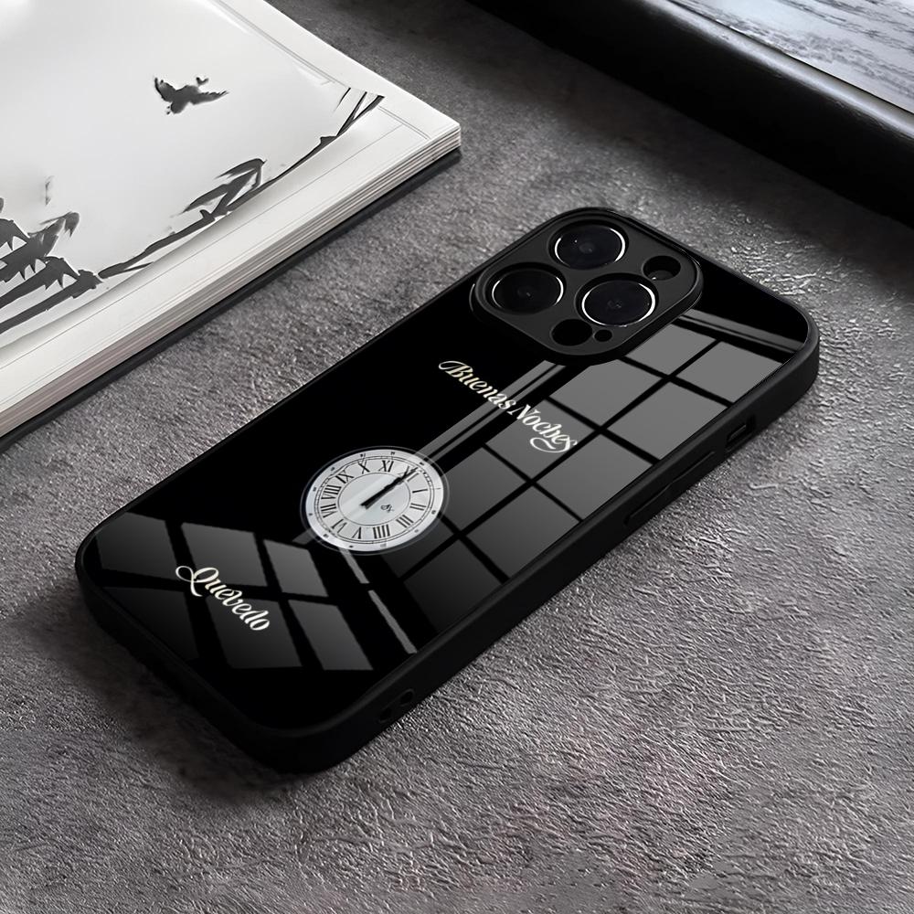 

Чехол для телефона Hot Singer Q-Quevedo Buenas Noches для IPhone 15 Pro Max 12 16 14 Plus 11 13 Pro X XR XS 7 8 Plus SE Стеклянная задняя крышка iPhoneXS Max