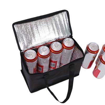 Tragbare Lunchtasche mit weiter Öffnung, Lunch-Tragetasche aus Aluminiumfolie, isolierte Tasche für Picknick im Freien, Camping, Wandern, Lebensmittel- und Getränketräger