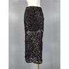 Export Single H Home Heavy Embroidery Sequins High Waist Slim Looking Sheath Split Cut Out All-Matching Elegant Underskirt Mid-Length Skirt