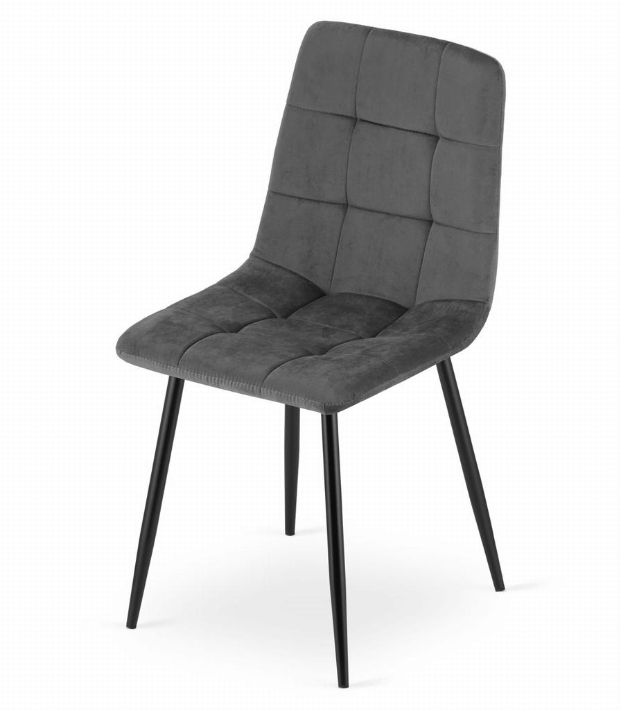 KARA Chair - Dark Gray Velvet X 2