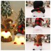 Rudolph Gnome Glowing Doll Antlers Dwarf Faceless Gnome Doll Santa Elf Doll Party Dolls Pendant