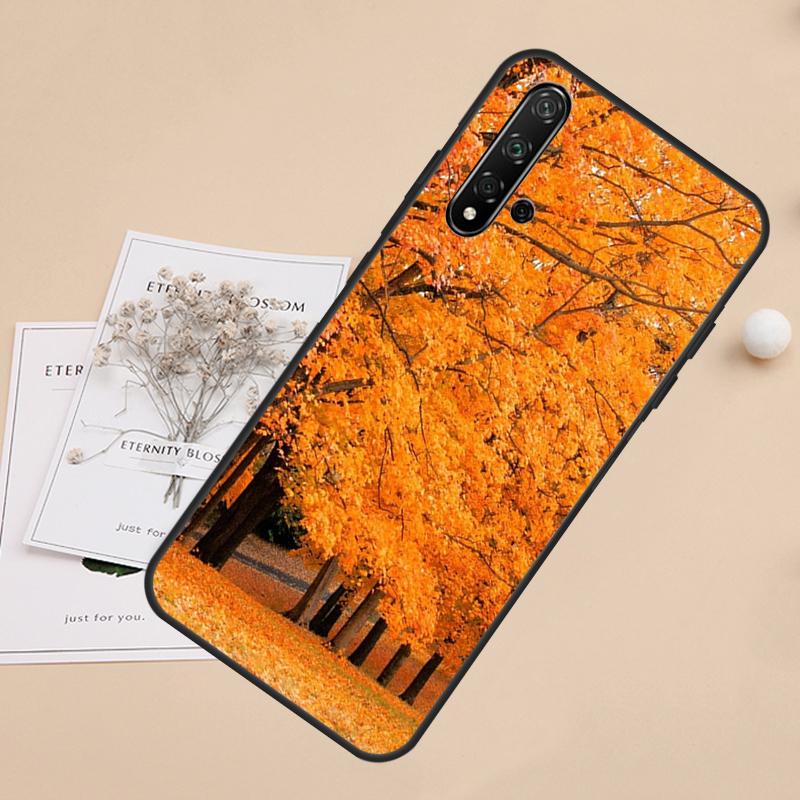 

Autumn Leaves For Huawei Nova 5T 9 10 SE 7i 8i 11i 12i Y60 Y61 Y70 Y72 Y73 Y90 Y91 P20 P30 P40 Lite Case Huawei P30 Pro