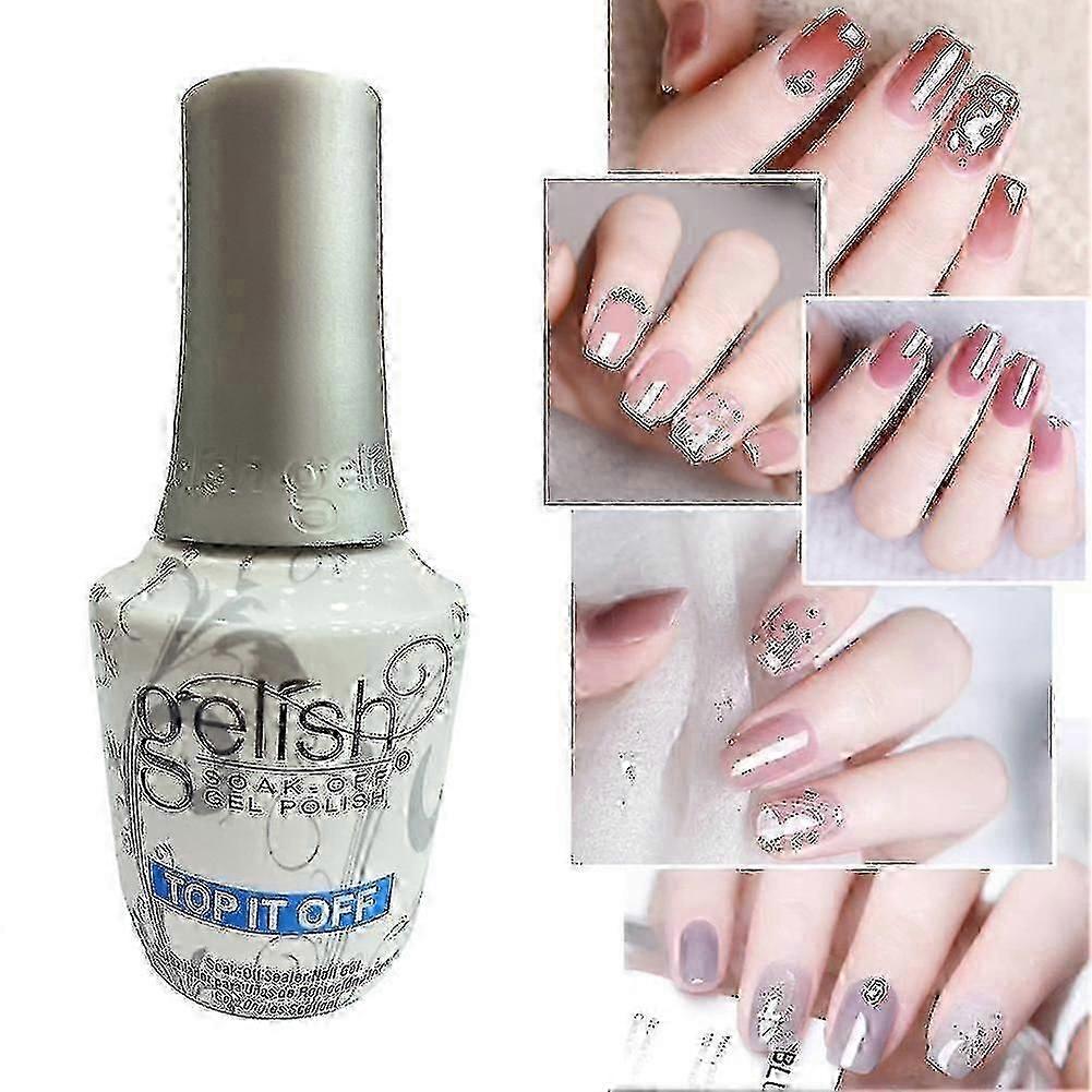 15ml Sealer Gel Lasting Top It Off Art Wash Manicure Nail Polish Gel Top Coat