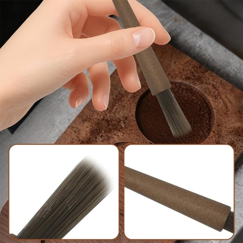 4PCS Coffee Grinder Brush Set with Nylon Bristles Cleaning Accessories Suitable for Cleaning Brew Head and Drip Tool