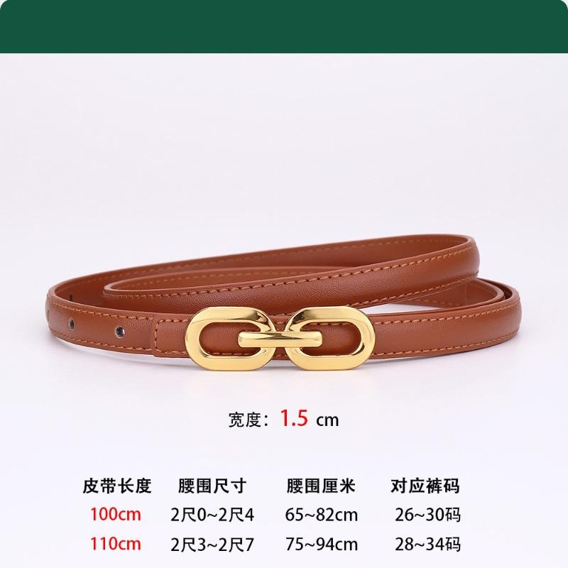 

Ремень женский высококачественный женский изящный кожаный поясной ремень из коровьей кожи с платьем 8 символов 110cm оранжевый