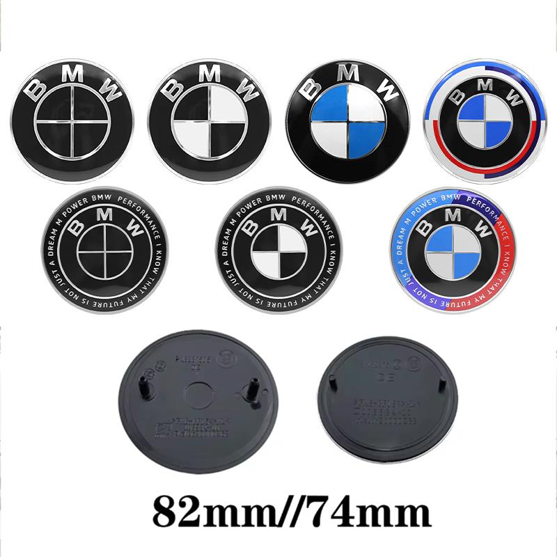 Car Front Bonnet Logo Trunk Cover Badge 74mm 82mm For BMW M Power I3 G08 E34 F94 F97 F98 F95 F92 F91 F15 F16 G20 G30 Hood Emblem hkvr74
