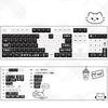 MOA Height Keycaps 135pcs Heat Sublimated Color Off Work Cats Theme Keycaps Set Customization for Mechanical Keyboards