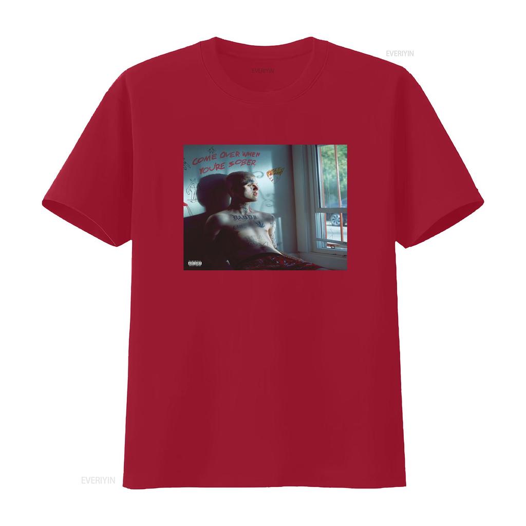 LIL PEEP T SHIRT Come Over When Youre Sober Pt 2 Vinyl Cover SMALL MEDIUM L XL Vintage Washed Top For Everyday Wear Slightly