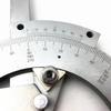 HUOTO0-320° High-Quality Carbon Steel Universal Angle Ruler Protractor