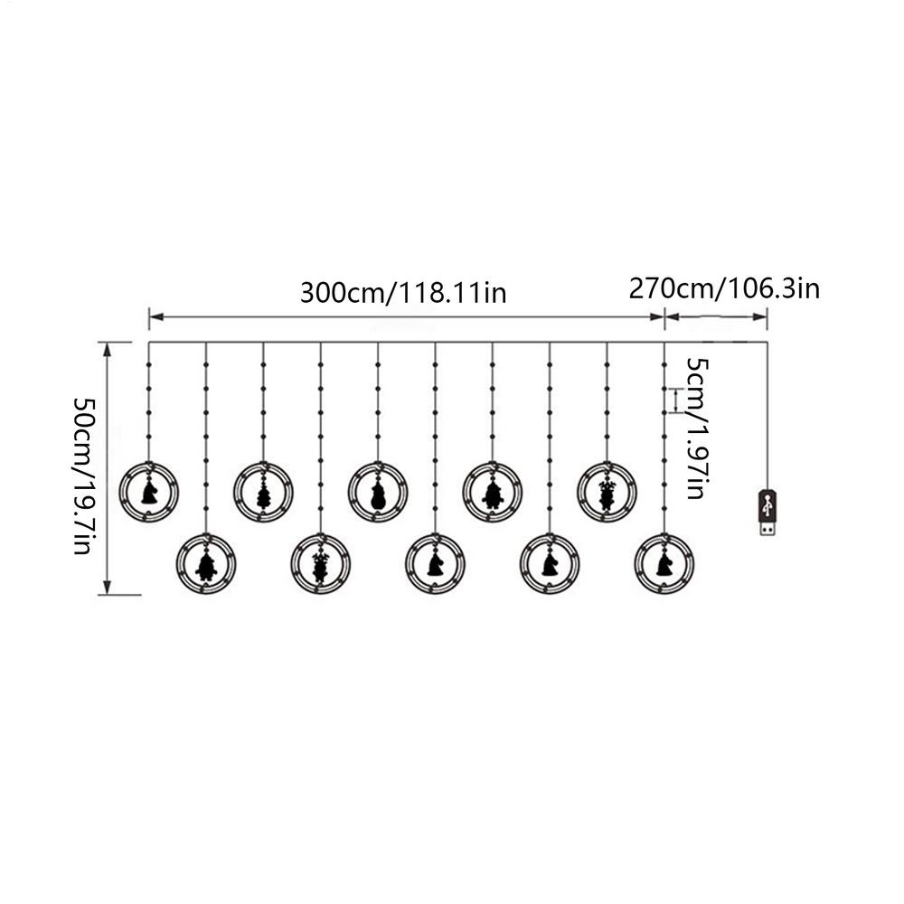 

Star Lights String Christmas Window Decorations Waterproof Holiday Decor Aesthetic Lighting Dimmable For Indoor Patio Tree