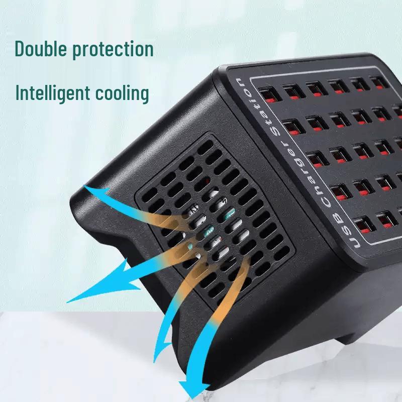 12-Port USB Power Strip with Charger