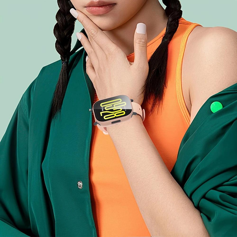 PC Case+Tempered Glass for Redmi Watch 5 Active Smart Watch Anti-scratch Film Bumper Protective Cover for Redmi Watch 5 Lite