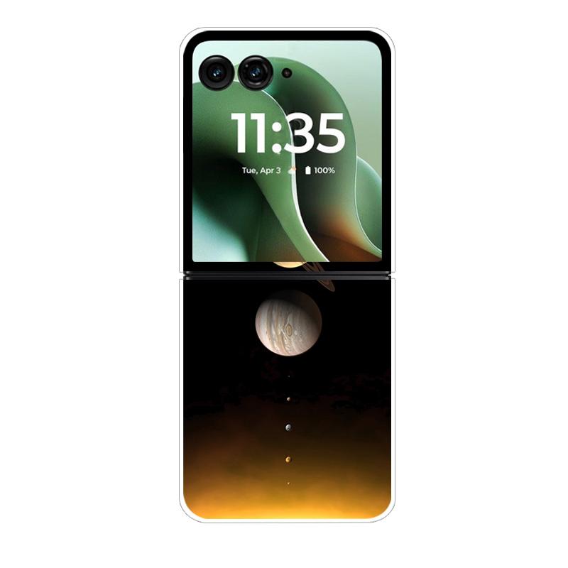 Modne Przezroczyste Etui Na Telefon Dla Motorola Razr 40 50Ultra Razr 60 Ultra Ochronne Etui Dla Razr40 Razr50 Przezroczysta Twarda Powłoka PC