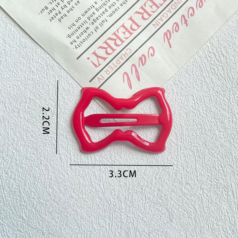 Little Girl Dopamine Bow Hair Clip Children's Cute BB Clip Baby Side Clip Girl Back of Head Broken Hair Hairpin