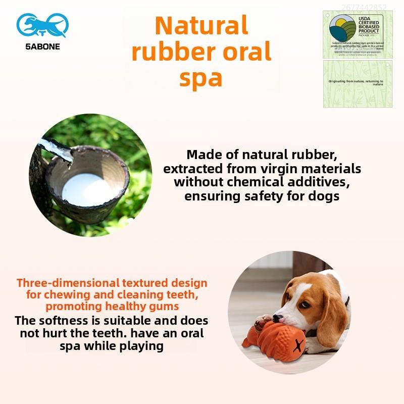 Non-Toxic Pet Chewing Pet Toy Leakage Molars Cleaning Training Teeth Dog Rubber Toy Dog Products Outdoor Interactive Diy Small Animals
