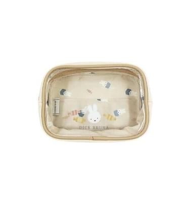 Marimo Craft Miffy Dolce Series Box Pouch, Ivory, Approx. W170 X H120 X D45mm (DBM-3062)