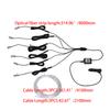 12V LED Car Opitcal Fiber Ambient Rainbow Lighting Kit Auto 6/8 Meters Optical Fiber String Atmosphere Lamp Trim