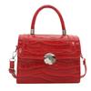 Chic Korean Style Lock Closure Fashionable Casual Womens Bag Trendy For Spring 2024