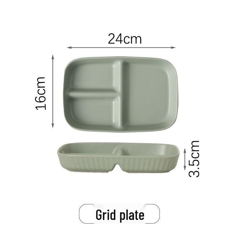 

ZISIZ Ceramic Divided Breakfast Plate