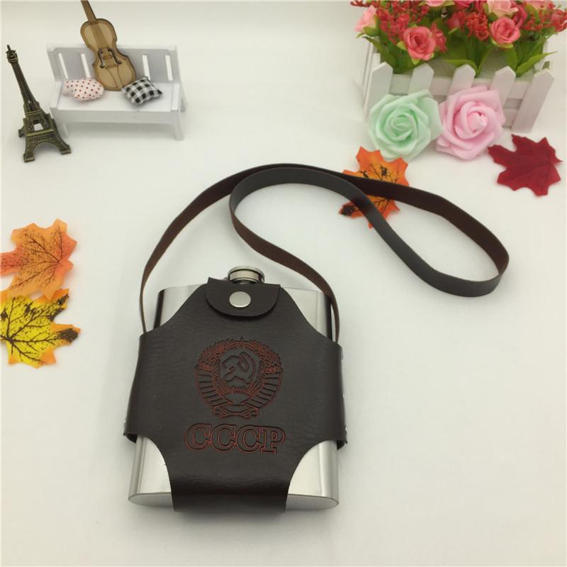 8/18/32/48/64 unzen Übergroße Whiskyflasche Flagon Cccp Tasche Tragbarer Edelstahl Alkohol Flachmann