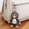 Yousheng Keychain Punch Monkey His Tiny Plush Buddy Keychain Backpack Purse Car Bag Key Chain Pendant Accessories