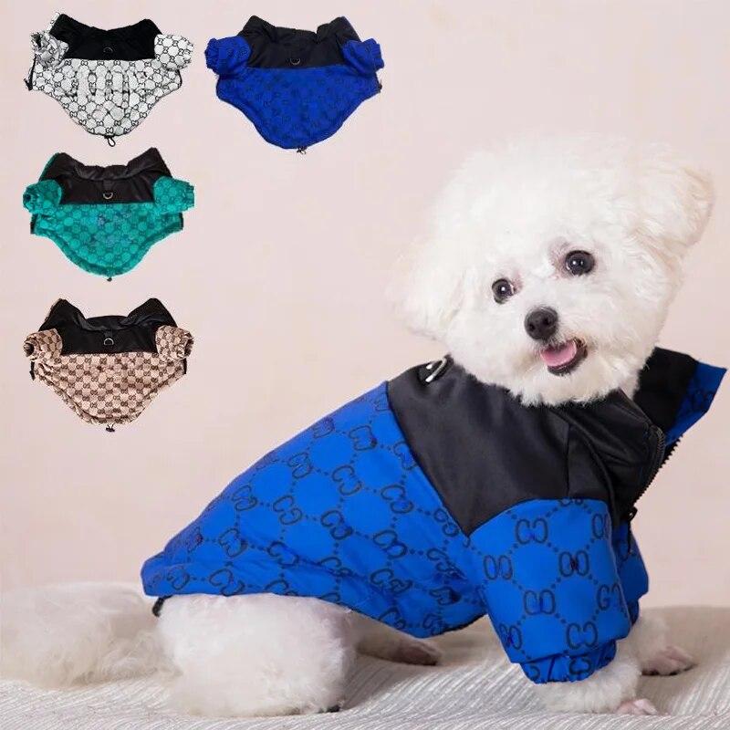 

Hunde kleidung Luxus Designer Haustier Wintermantel Herbst Winter für Französisch Bulldogge Welpe kleine mittlere Hunde Mode