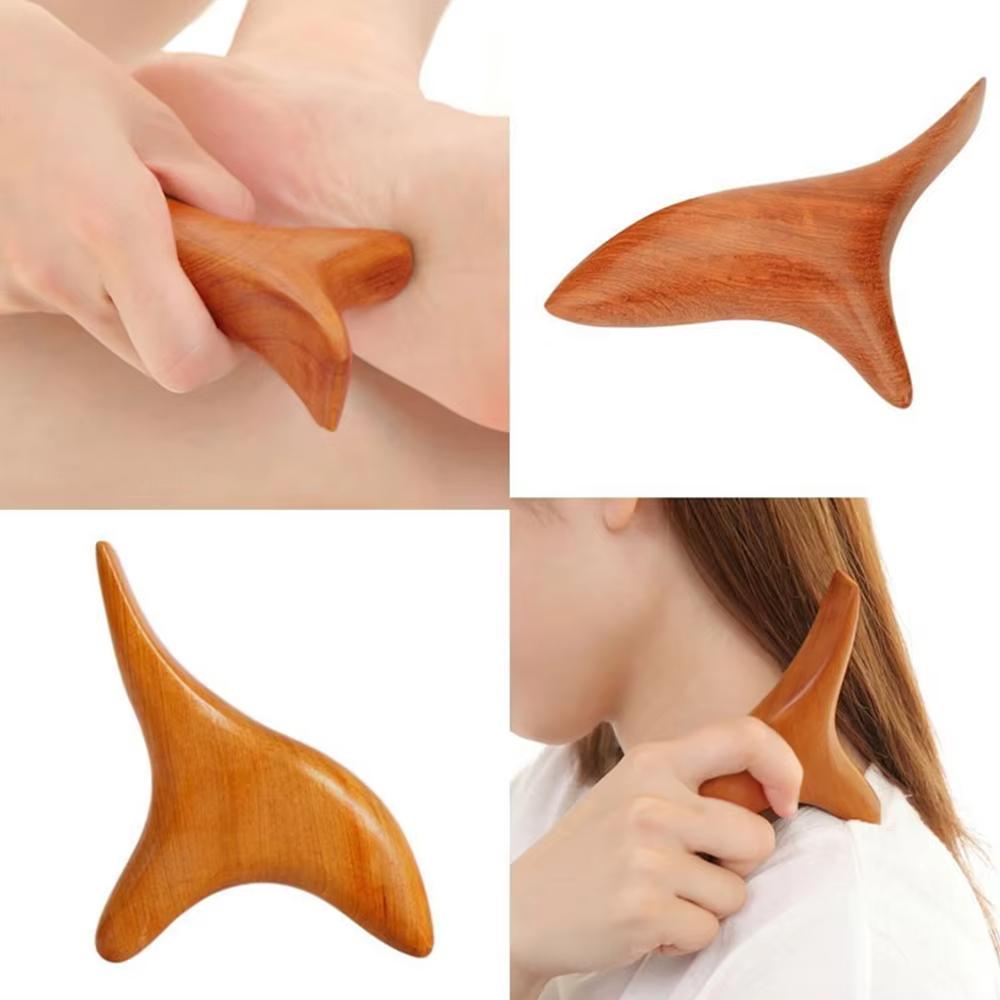 1 PC Neck Foot Wood Trigger Point Massage Gua Sha Tools Home Gym Professional Wooden Therapy Massage Tool for Back Leg Hand Face KTY