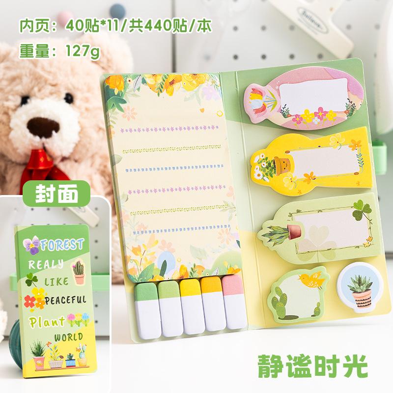 Scrapbooking Sticky Notes Cute Adhesive Stickers Journal Decoration Stickers Lovely Classification Marking Labels For Notes