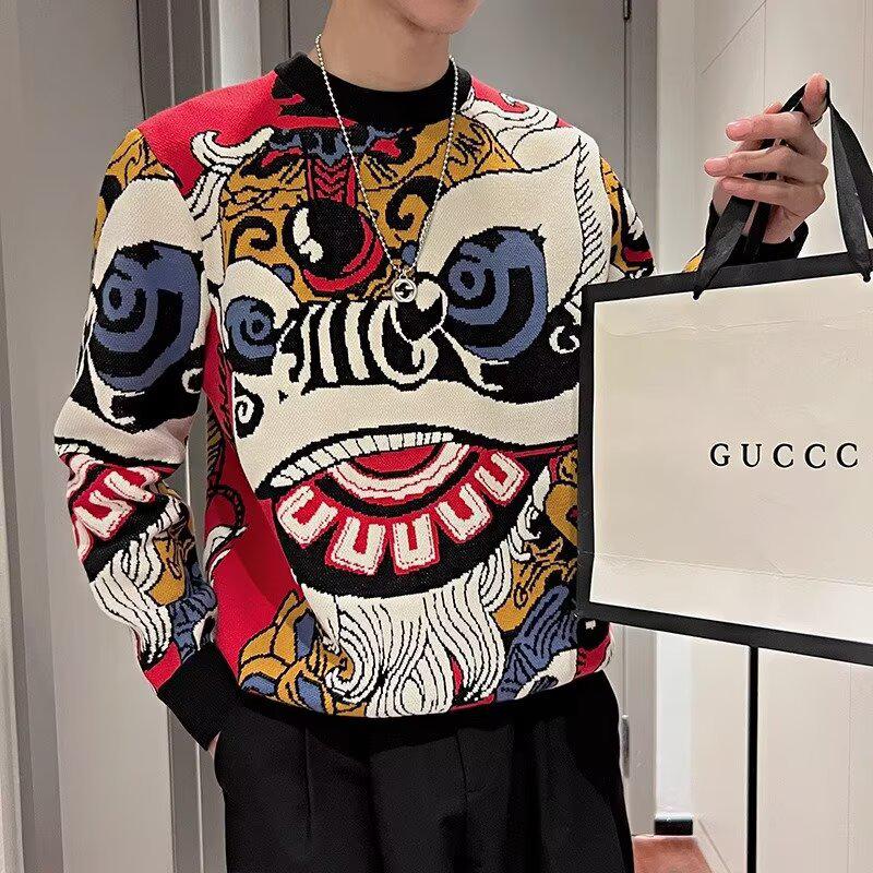 Men s Trendy Slim Fit Crew Neck Sweater - Autumn/Winter 2024 Extra Large