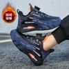 Kids Fleece Lined PU Sport Sneakers Warm Casual Shoes Sizes 28-40 for School Walking Play Travel and Everyday Winter Wear