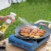 Padella per grigliare Coreana Rotonda Antiaderente Piastra per Barbecue da Esterno Viaggio Campeggio Padella per friggere Piastra per Uso Domestico Accessori per Barbecue