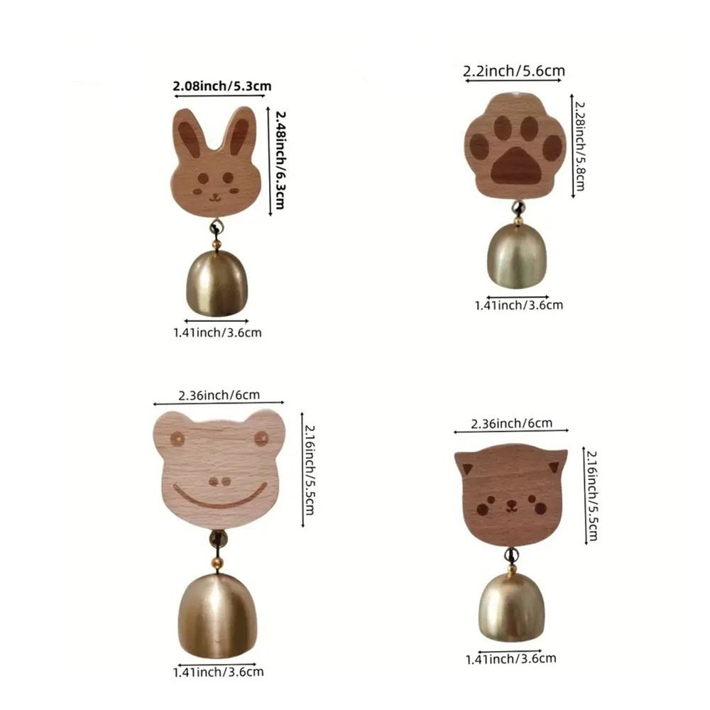 Wooden Door Bell Hanging Decorative Delightful Sound Shopkeepers Bell Door Opening Japanese Style Wind Chime for Business Garden