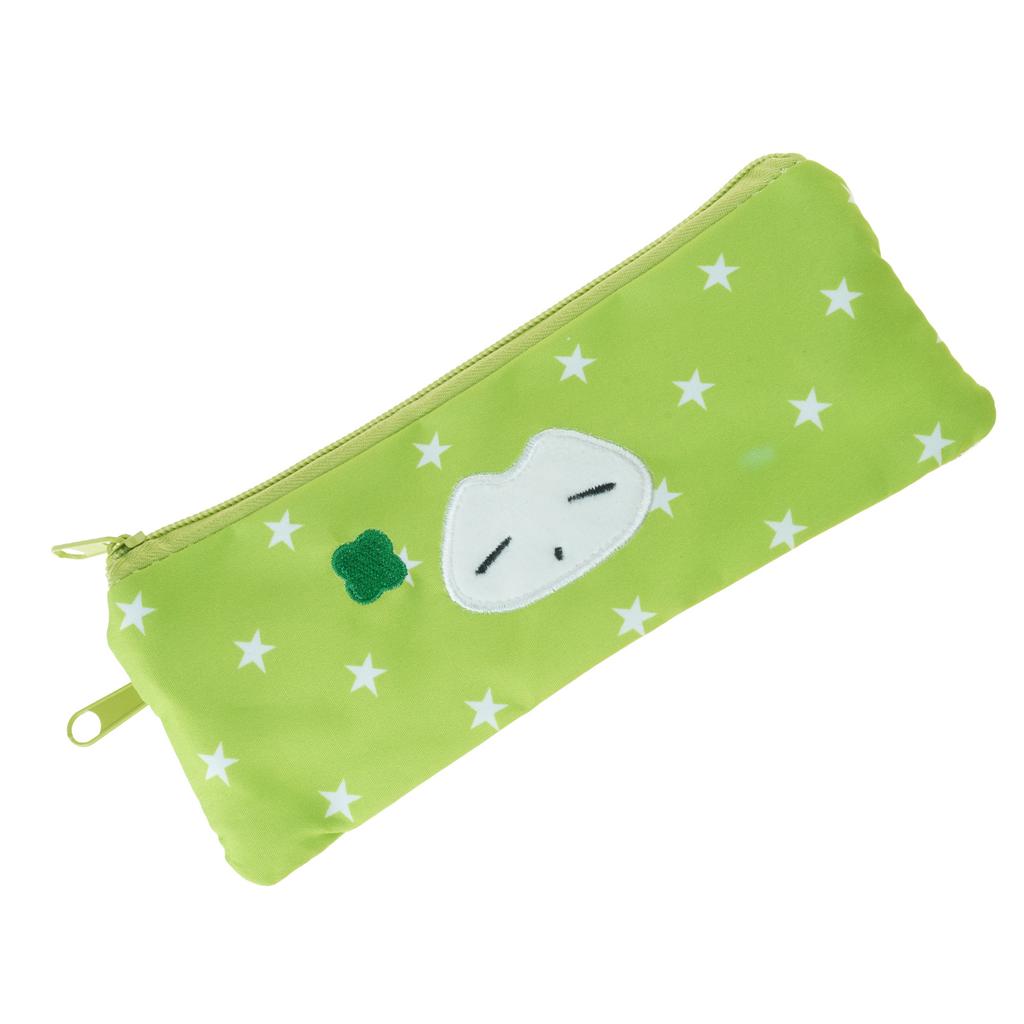 Star Print Pencil Case Double Layered Pen Case 2 Compartments Pen Pouches Portable Pencil Bag Travel Cosmetics Bag
