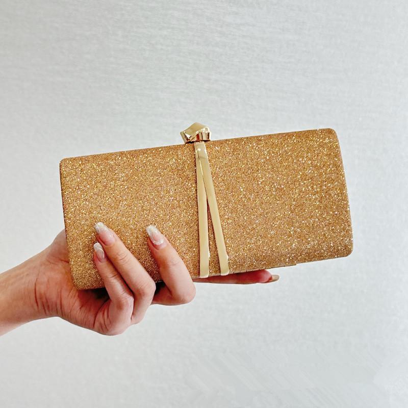 

2026 Elegant Fashion Women s Shiny Evening Box Bag Luxury Wedding Party Glitter Dinner Handbag Lady Prom Dress Crossbody Bag