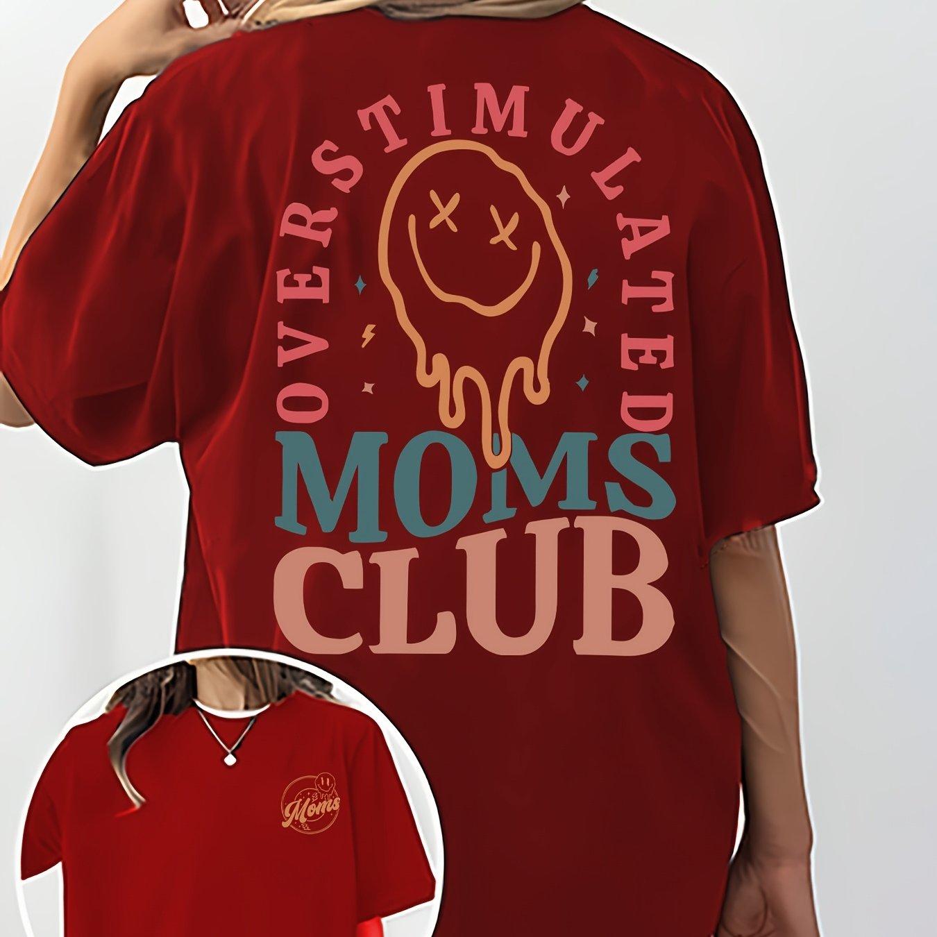 

Womens Short Sleeve Crew Neck TShirt with AZ Alphabet Letter Print 4XL
