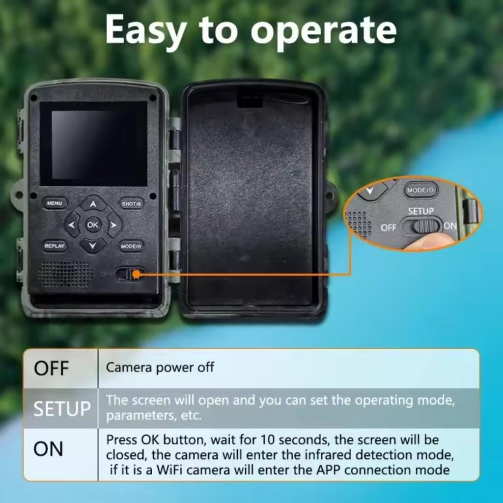 PR700 36MP 2.7K Wild Camera Trap Wireless Tracking Hunting Camera Monitoring for Wild Animal Observation Hunting Forest Fire Prevention