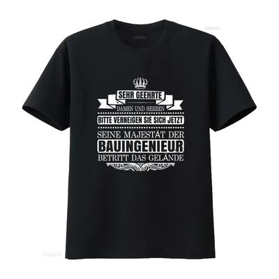 Civilingenjör T-shirt Konstruktionsteknik Citat Mekanisk Bauingenieur Design vintage Tvättad Bekväm Andningsbar