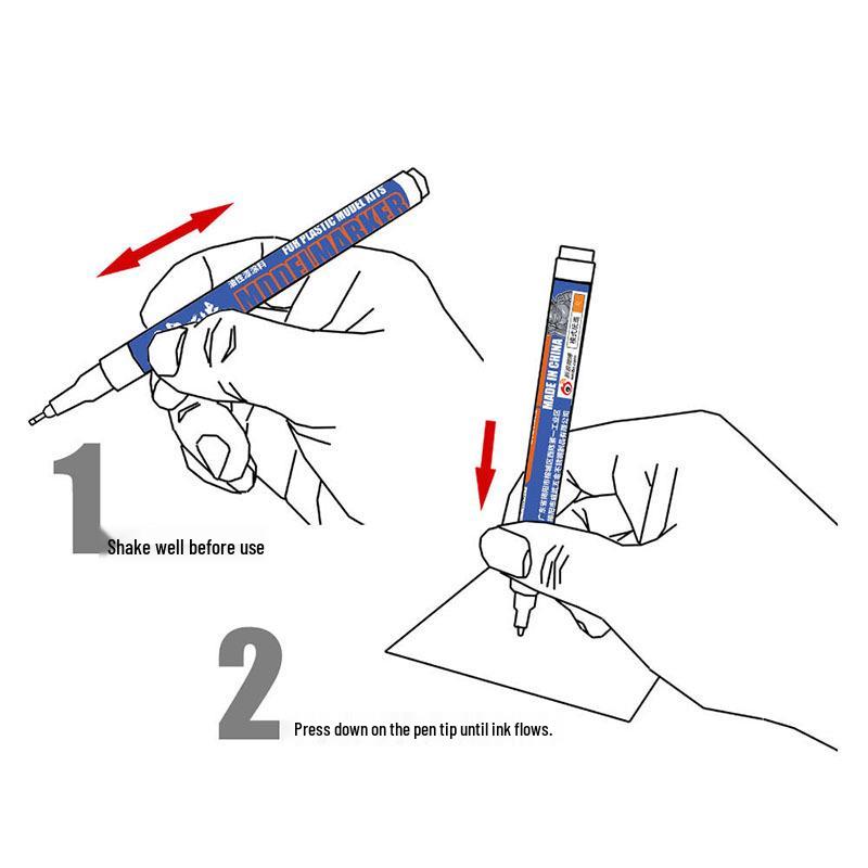 Model Painting MS043 Ultra-Fine Gundam Touch-up Oil-Based Marker Pen